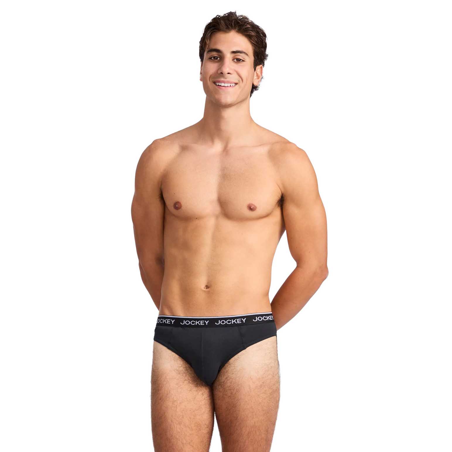 Jockey Attached Elastic Cotton Briefs - 4 Pack